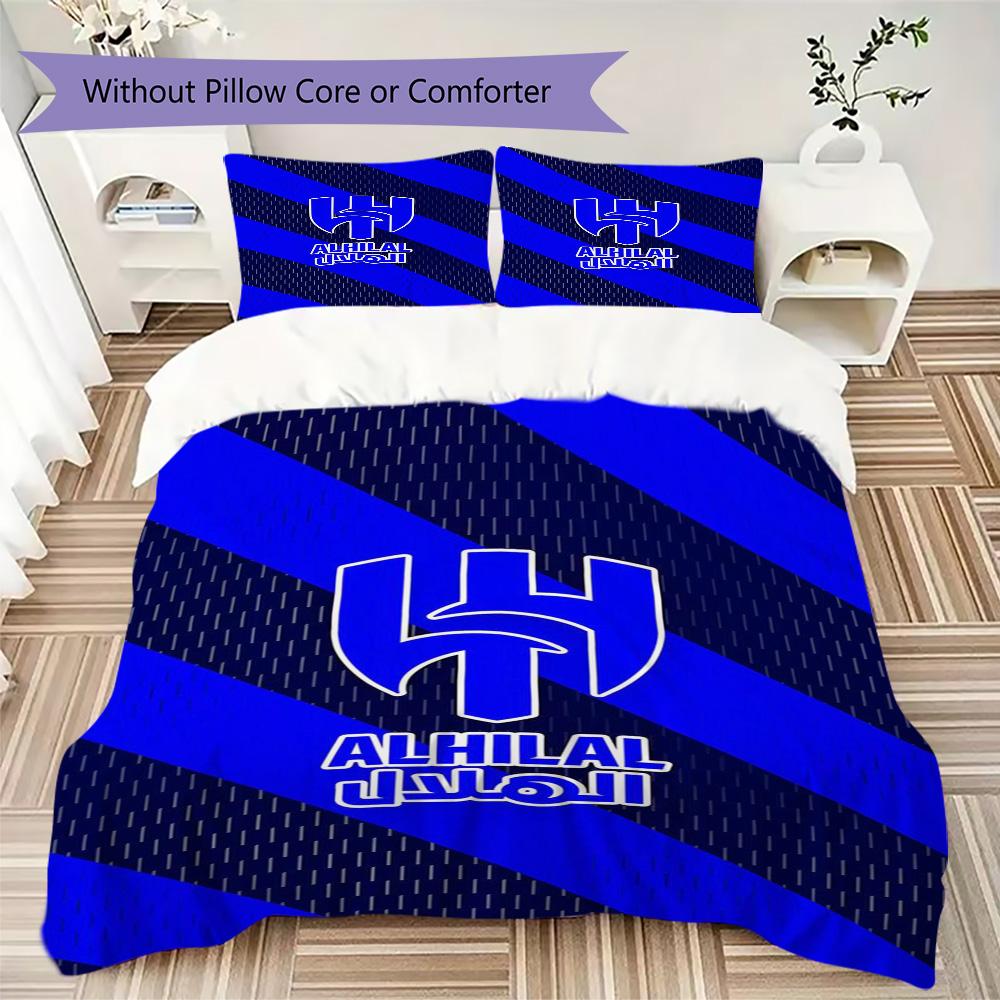 Roshn Saudi League football team Al Hilal SFC Neymar da Silva Santos Júnior Home Decoration Soft Bedding Down Pillowcase Duvet Cover (without core) K3