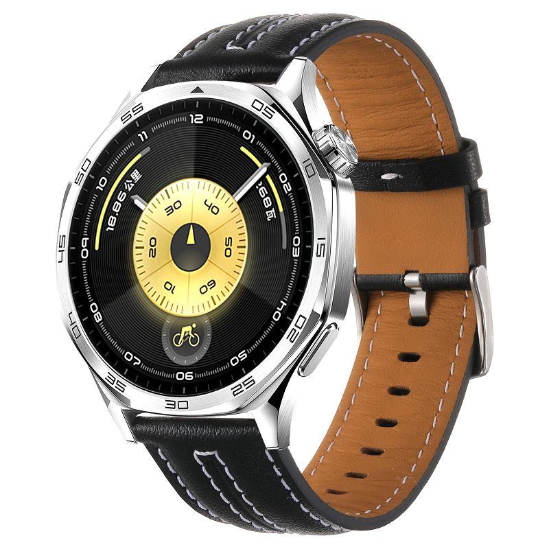 22mm Leather Watch Strap For HUAWEI WATCH GT6 46mm Bands Soft Leather Wristband Bracelet For HUAWEI WATCH GT5 4 3 GT5 GT6 Pro
