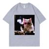 Glam Mafia Cat Funny Meme Graphic T Shirts High Street Fashion Trend Short Sleeve Tshirts Summer Casual Comfort Cotton Tshirt