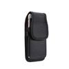 Pour NOKIA 5310 (2024) Étui Housse Ceinture Verticale Cuir Nylon - Noir