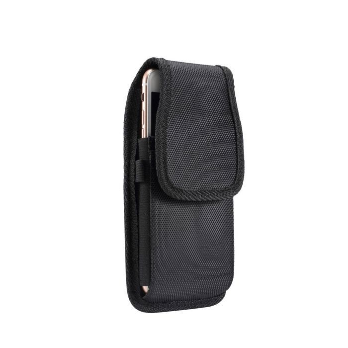 Pour NOKIA 5310 (2024) Étui Housse Ceinture Verticale Cuir Nylon - Noir