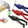 A Plastic Safety Finger Protector And Joint Clamp for Securing Fingers, Designed for Striking Easily Displaced Nails And Screws