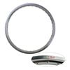 6061 Aviation Aluminum F & R Motorcycle Black / Silver Rims Wheel Circle 2.15x18 1.60x21 36 Spoke Holes High Strength Black