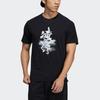 adidas Grafisches Story Casual Sport Rundhals Kurzarm T-Shirt Herren Oberteile Schwarz GP0862