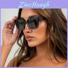 Black Frame Square Sunglasses For Women And Men With Uv400 Sun Protection