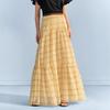 Waiwaiaiem Yy_Stripe Print Design Skirt
