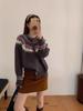 Women's Retro Fair Isle Zipper Cardigan - Autumn/Winter Loose, Casual, Slimming Knit Sweater