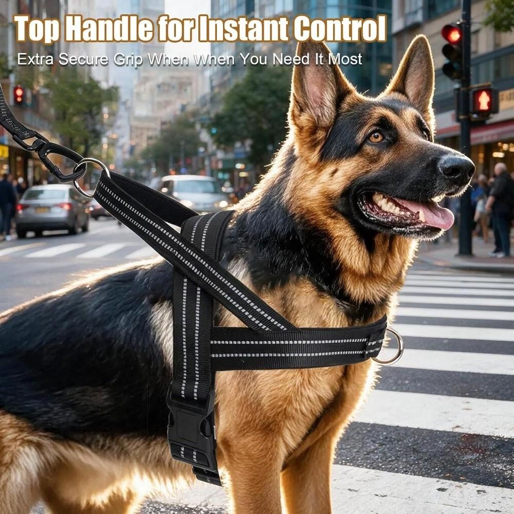Reflective Design Escape Proof Dog Harness Nylon Dog Harness Vest Pet Harness Medium Large Dog