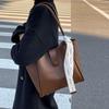 2024 Retro Tragetasche mit großer Kapazität: Damen Herbst/Winter Schultertasche für Arbeit & Pendeln