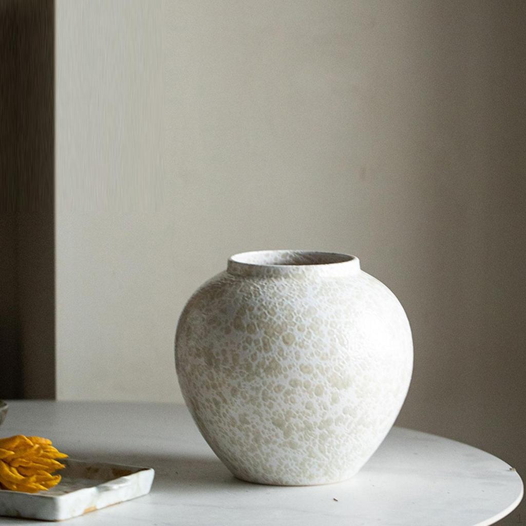 Ceramic Flower Vase Decorative Dinner Table Kitchen Home Decor Pot, for Desk Coffee