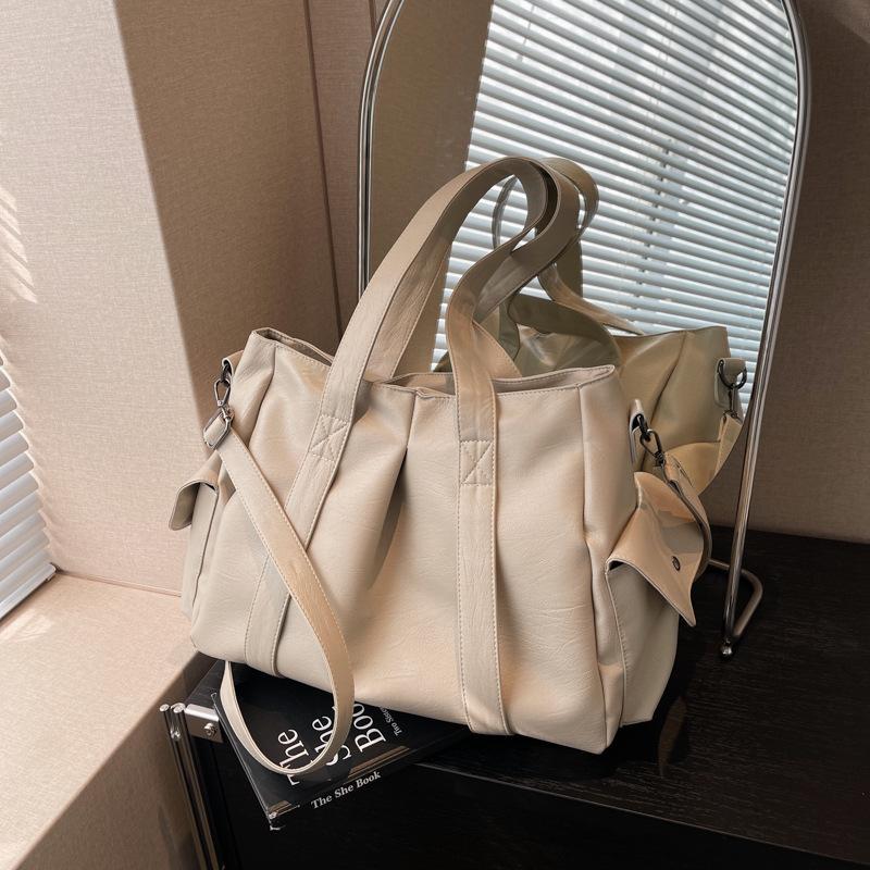 2026 New Large Capacity Women Tote Bag High Quality Soft Leather Female Shoulder Bag Simple Luxury Designe Handbags
