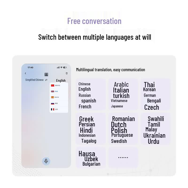 Casque Bluetooth à clip d'oreille ouvert DOUBLE TUNE C3 pour la traduction IA