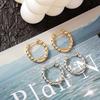 Retro Cable Knit Circle Earrings - Unique, Trendy, Simple Fashion for European and American Styles