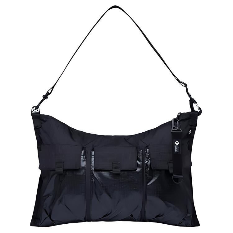 Converse Solid Color Casual Nylon Crossbody Shoulder Bag Unisex Bags Black 10019867-001 Ink Black