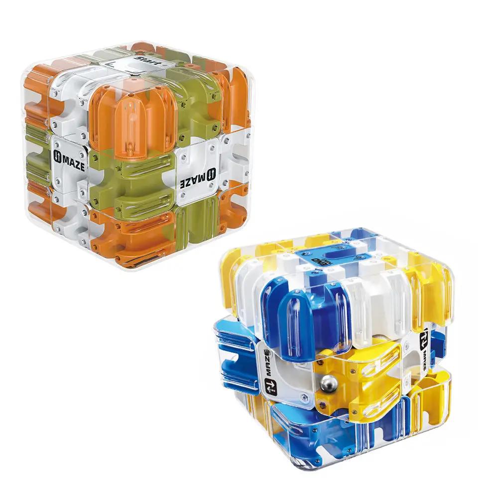 3D Labyrinth Zauberwürfel Puzzle Spielzeug Labyrinth Rollkugel Zauberwürfel Stressabbau Autismus Angst Erwachsene Kinder Linderung Anti-Stress Spielzeug