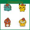 Cute Cartoon Pokmon Metal Badge Pet Elf Gengar Psyduck Pokmon Brooch Accessories