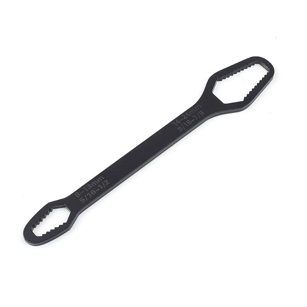 Small Ultra Hard Steel Wrench Multifunctional Double Headed Self Tightening Wrench Versatile Plum Blossom Universal Wrench