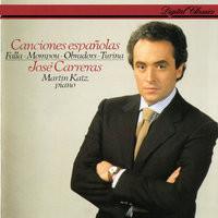 CD JOS? CARRERAS, MANUEL DE FALLA, FRE - Canciones Espa?olas 4114782 Philips Digital 1985 Germany Classical Used