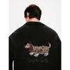 GXG Herren Dackel Logo Lässiger Strickpullover