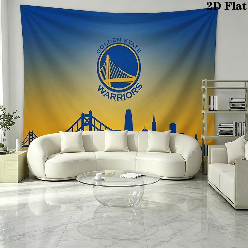 Golden State Warriors Wall Tapestry Aesthetic Wall Hanging Printed Fabric Blanket Decorative Tapestries for Bedroom Living Room Home Decor