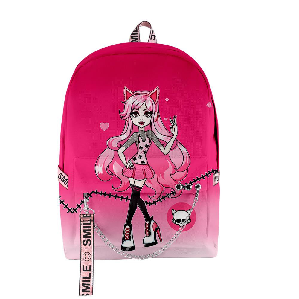 Popular Novelty Cool Leah Ashe Student School Bags Unisex 3D Print Oxford Waterproof Notebook Multifunction Travel Backpacks