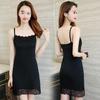 New Slim-Fit Sleeveless Vest Dress: Mid-Length Spring/Autumn Camisole Style In Solid Color