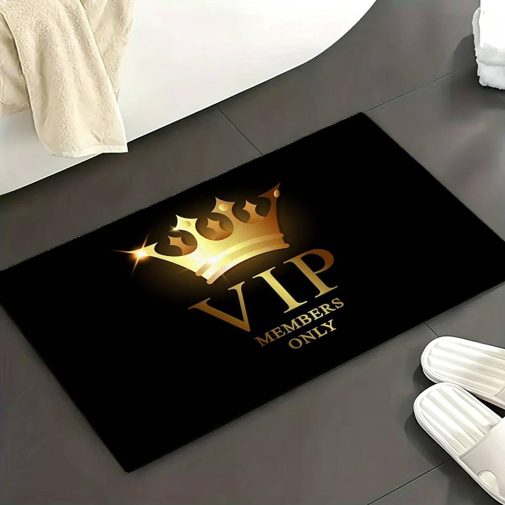 Fashion VIP Members Only Floor Mat Soft Non Slip for Entry Door Bathroom Indoor Home Decorative Carpet