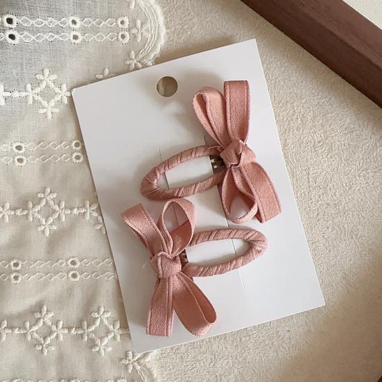 1 Paar Baby Haarspangen Leuchtende Farbe Kleinkind Haarspangen Schleifchenform Haarspangen für Mädchen Seitenhaar Pony Haarschmuck