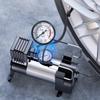 Portable Air Compressor with Pressure Gauge Car Tire Pump 12V Cylinder Power System Mini Air Compressor Car Tire Inflatable Pump