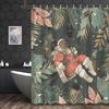 Shower Curtain: Festive Astronaut In A Tropical Jungle For A Unique And Imaginative Bathroom Decor