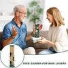 ABXF-Metal Bird Feeder 6 Port Tube Feeder For Outdoors Heavy Duty Squirrel Proof With Metal Lid Easy Fill & Clean