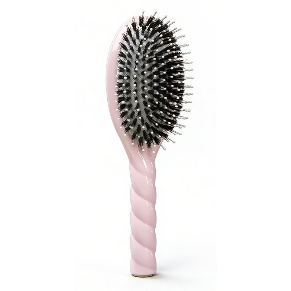 Anti Static Boar Bristle Hair Brush Macaron Hairdressing Comb Air Cushion Comb Scalp Massage