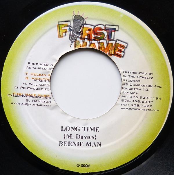 

7inch Record BEENIE MAN - Long Time none First Name Musi 2001 Jamaica Reggae, Ska & Dub Used