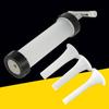 Home Kitchen Sausage Stuffer with 3 Filling Tubes Manual Hand Push Type Plastic Sausage Maker