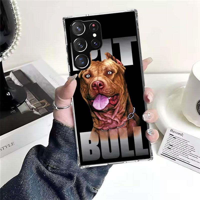 Pit Bull Pet Dog Pitbull Soft Phone Case For Samsung Galaxy S22 S23 S24 S25 Edge S26 Ultra S20 FE S21 Plus + Fundas Coque Galaxy