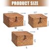 Panier en osier fonctionnel avec couvercle pour organiser les jouets, les vêtements et les articles ménagers Fabriqué à partir de matériaux durables et respirants