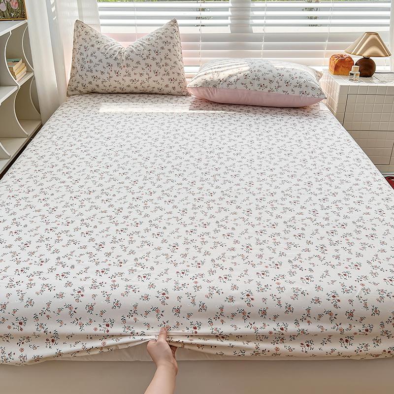 

Bed Sheets On Elasitc Butterfly Printed Sbanas Para Cama Washed Cotton Gentle Bed Sheet Collection Queenking Sabanas Individuales Single90x200x25cm1pc