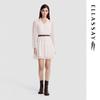 ELLASSAY Mulberry Silk Embroidered A-Line Dress