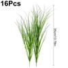 16ks Bujná Zelená Venkovní Umělé Keře Domácí Dekorace Falešné Vysoké Trávy Dekorace Domova Kanceláře Realistické Plastové Rostliny Interiérové 3 Velikosti
