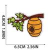 Bee Family Honey Embroidery Cloth Sticker Bag Decoration Sunflower Patch Sticker Cartoon Summer Bicycle Embroidery Sticker
