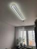 Simple modern rectangular LED Scandinavian corridor aisle light entry living room foyer entrance door checkroom ceiling light