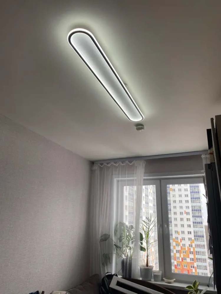 Simple modern rectangular LED Scandinavian corridor aisle light entry living room foyer entrance door checkroom ceiling light