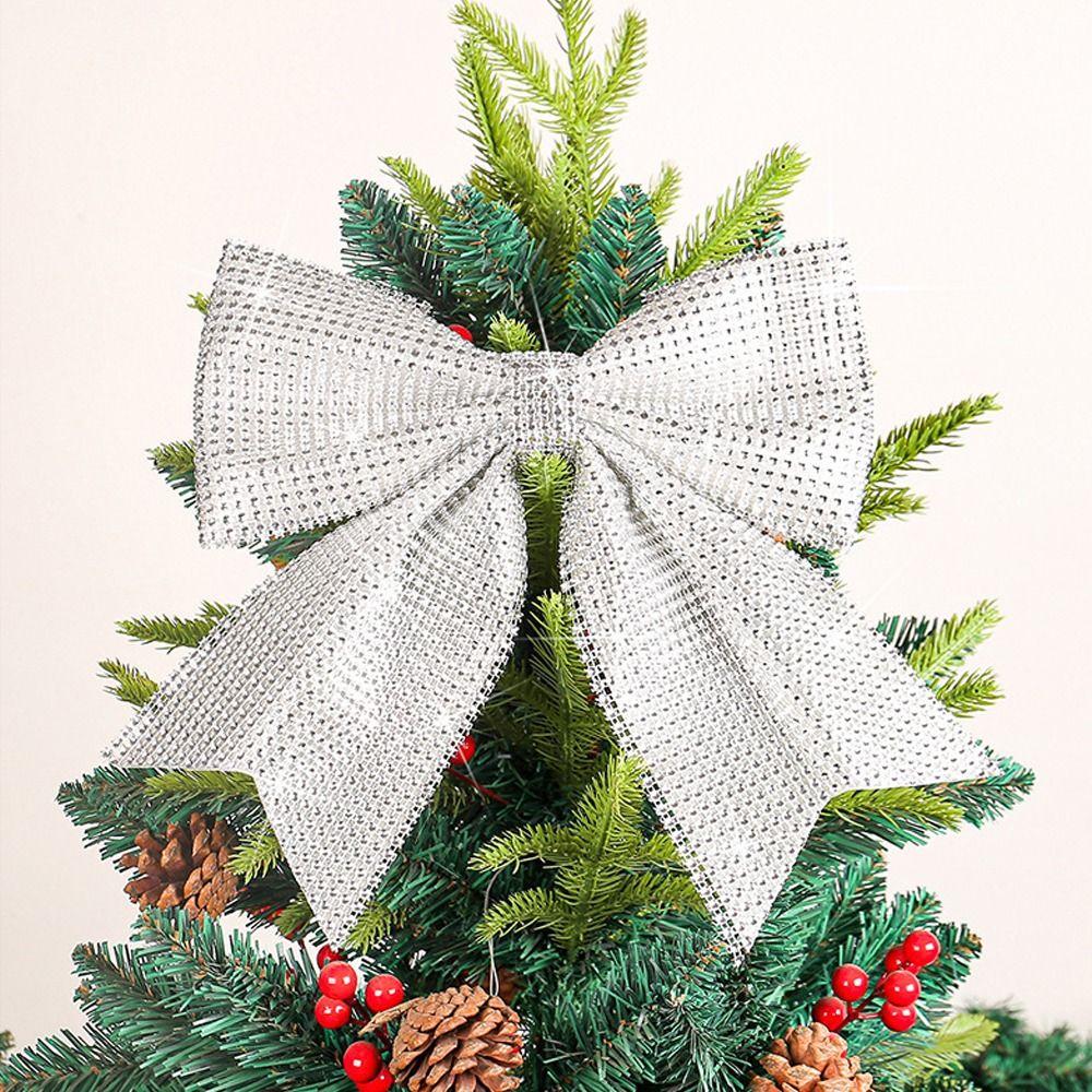 Exquisite Large Bow Pendant Cloth Christmas Tree Pendant  Home Decor