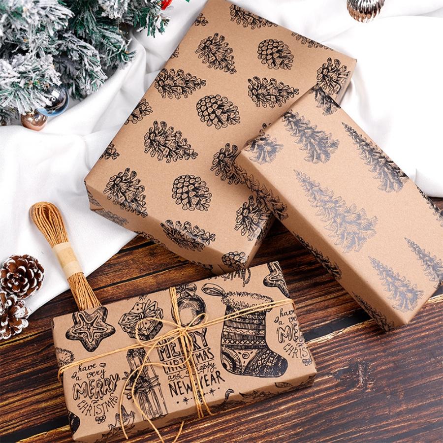 Wrapping Paper Roll Christmas Berry Design Paper Christmas Wrapping Paper Decorative For Handmade Crafts Festival Gifts Holiday