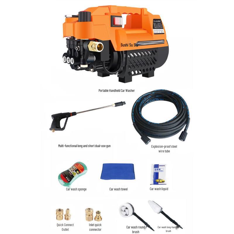 Gangmi SSG001-2 1800W Portable High-Pressure Washer
