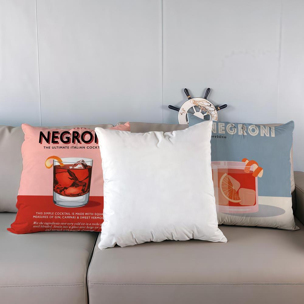 Pillow Case luxurious home office, sofa decorative Multi sized car seat cushions, pillowcases Negroni Cocktail
