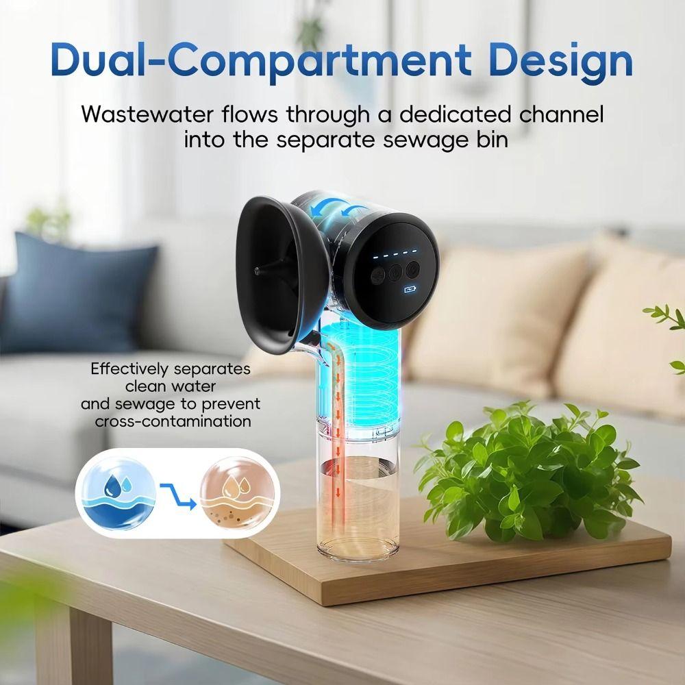 Dual-Compartment Design Ear Wax Removal 5 Pressure Settings Safe Ear Cleaner  Earwax Cleaning