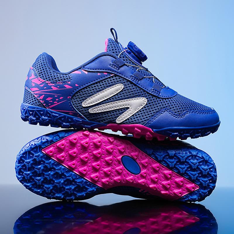 Tovární dětské prodyšné fotbalové boty vybírají knoflíky suchý zip zlomené hřeby TF mládež studenti venkovní tréninkové boty