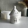 M-Modern-Round House Silicone Mold Tea Candle House Mold Lantern House Mold