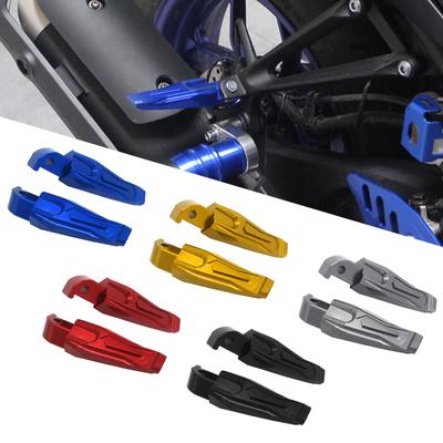 Kompatibel für NMAX155/125 XMAX300/250 Motorrad Aluminium Legierung Zubehör Hinten Passagier Fuß Peg Pedal Fußstützen 2x